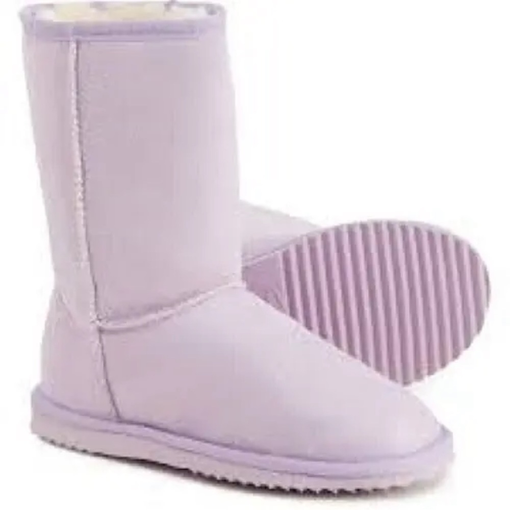 *NEW* EMU RIDGE Australia Kirby Lo Lavender Pull On Boots Toddler Girls 12